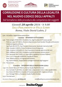 Locandina Villa Lubin 28 aprile 2016